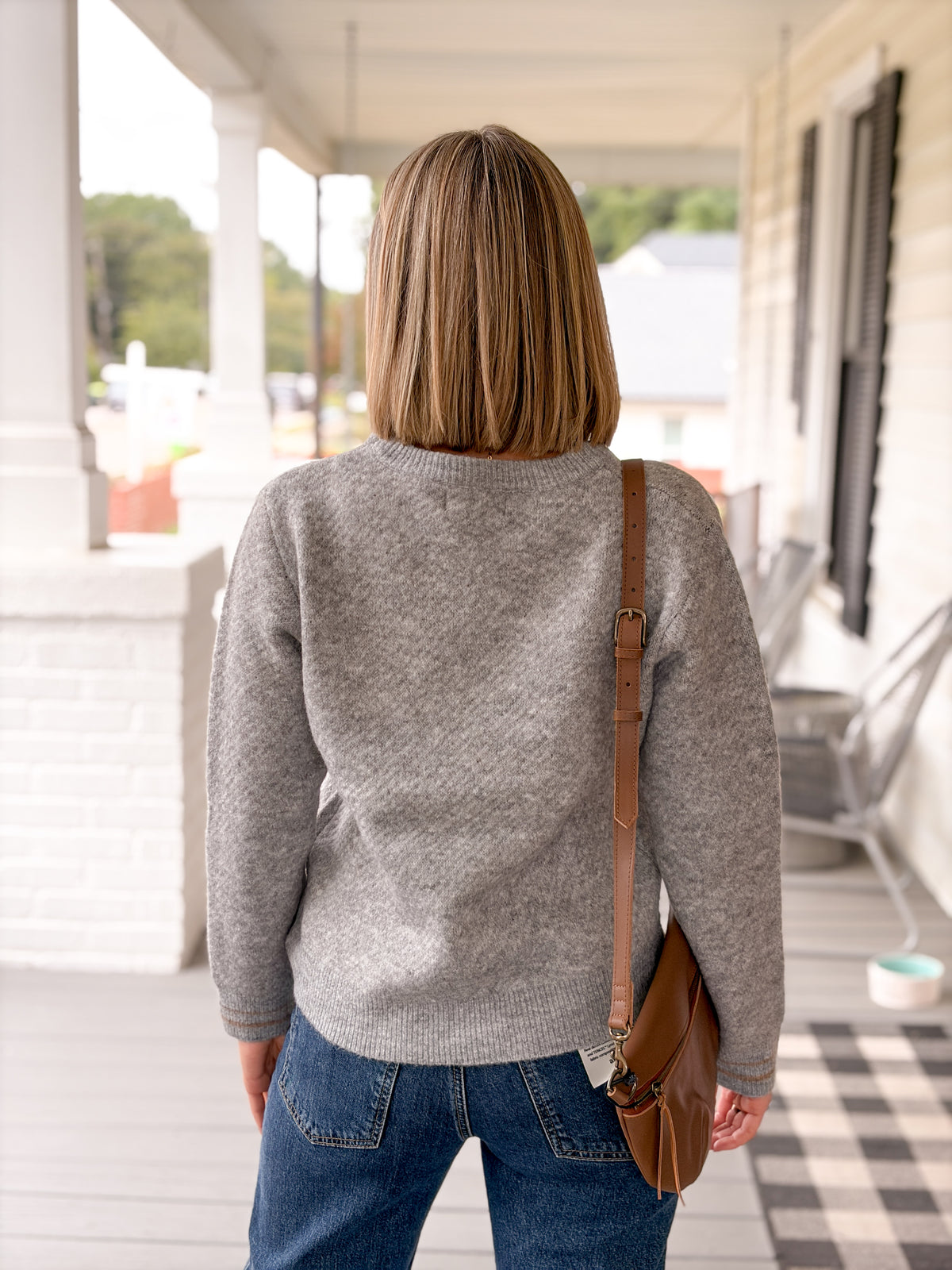 Rose & Lee Co Jackie Sweater, Heather Grey Sweaters