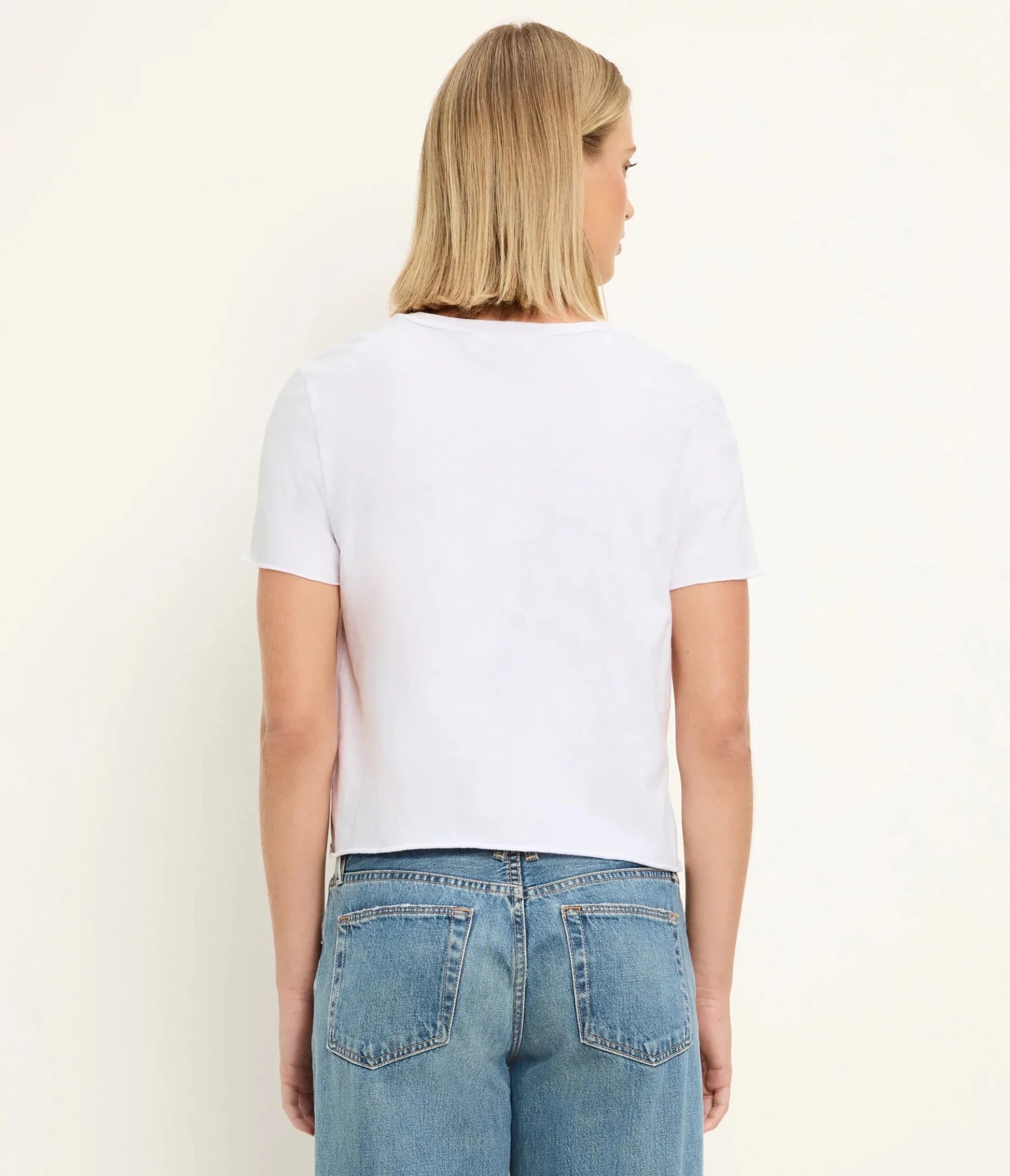 Rose & Lee Co Jackie Tee, White by Michael Stars short sleeve