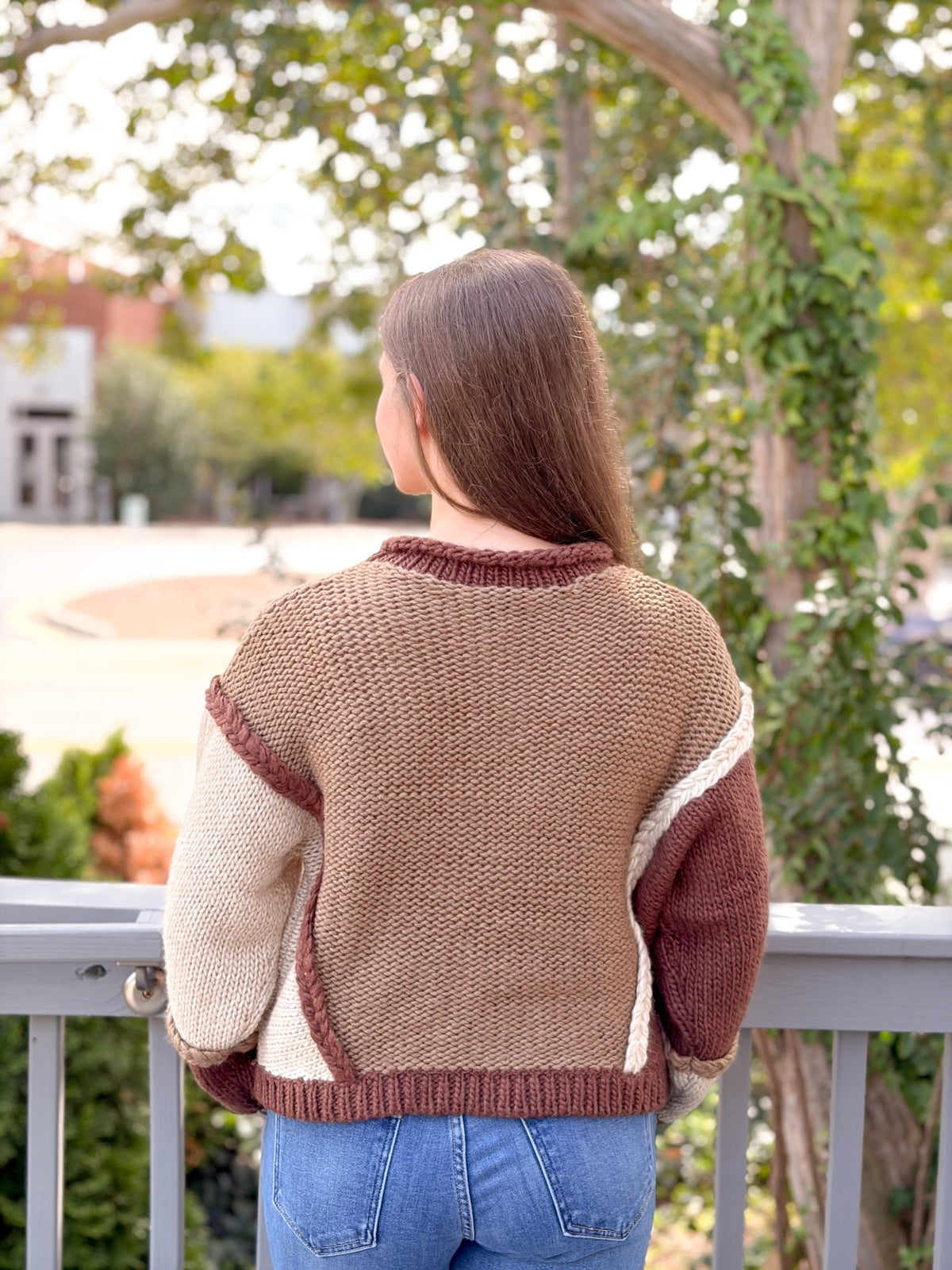 Rose & Lee Co Janessa Sweater, Brown Multi Sweaters