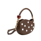 Rose & Lee Co Jennie Top Handle Bag, Chocolate Polka Dot Bags