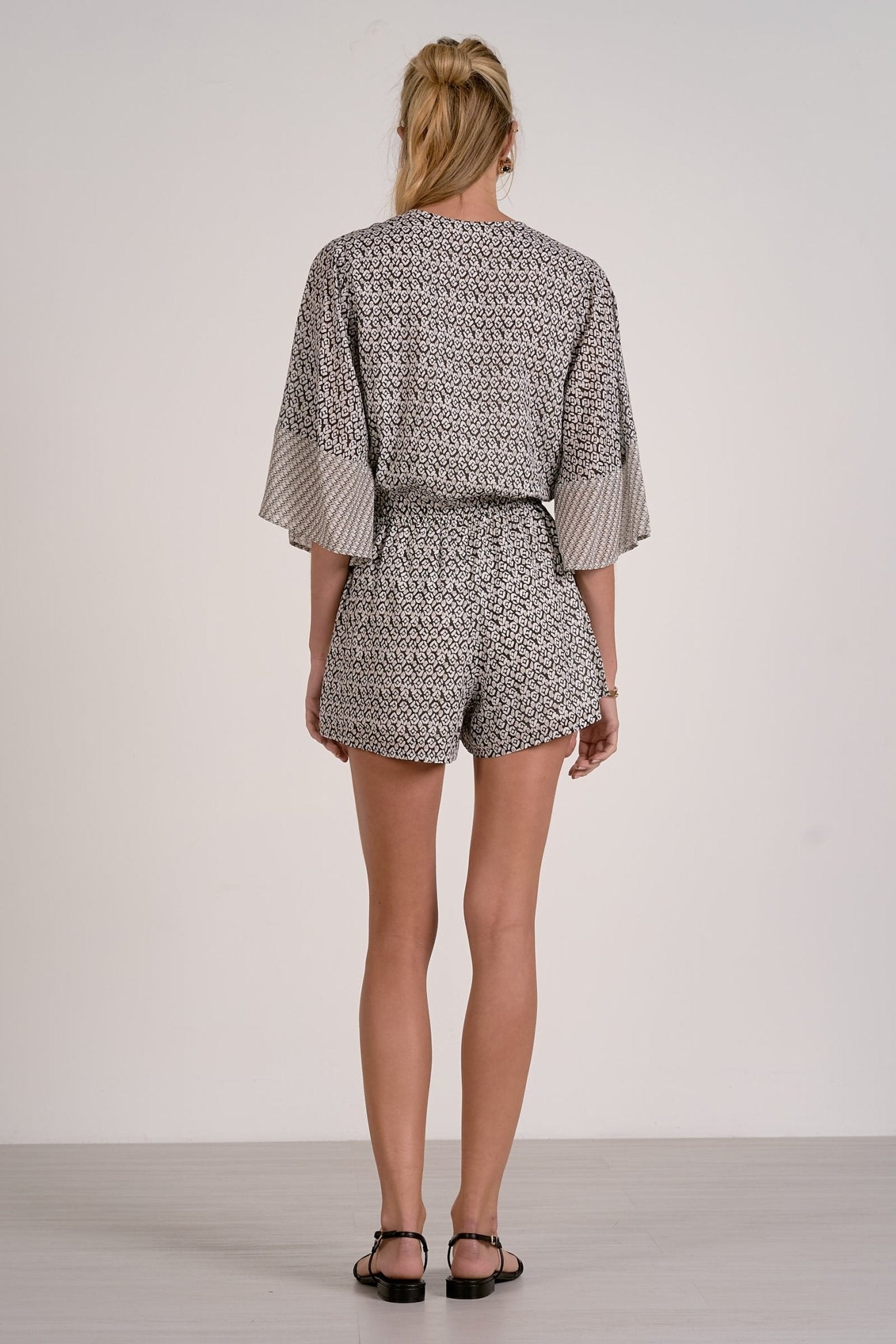 Rose & Lee Co Jessica Romper, Black Zina Romper