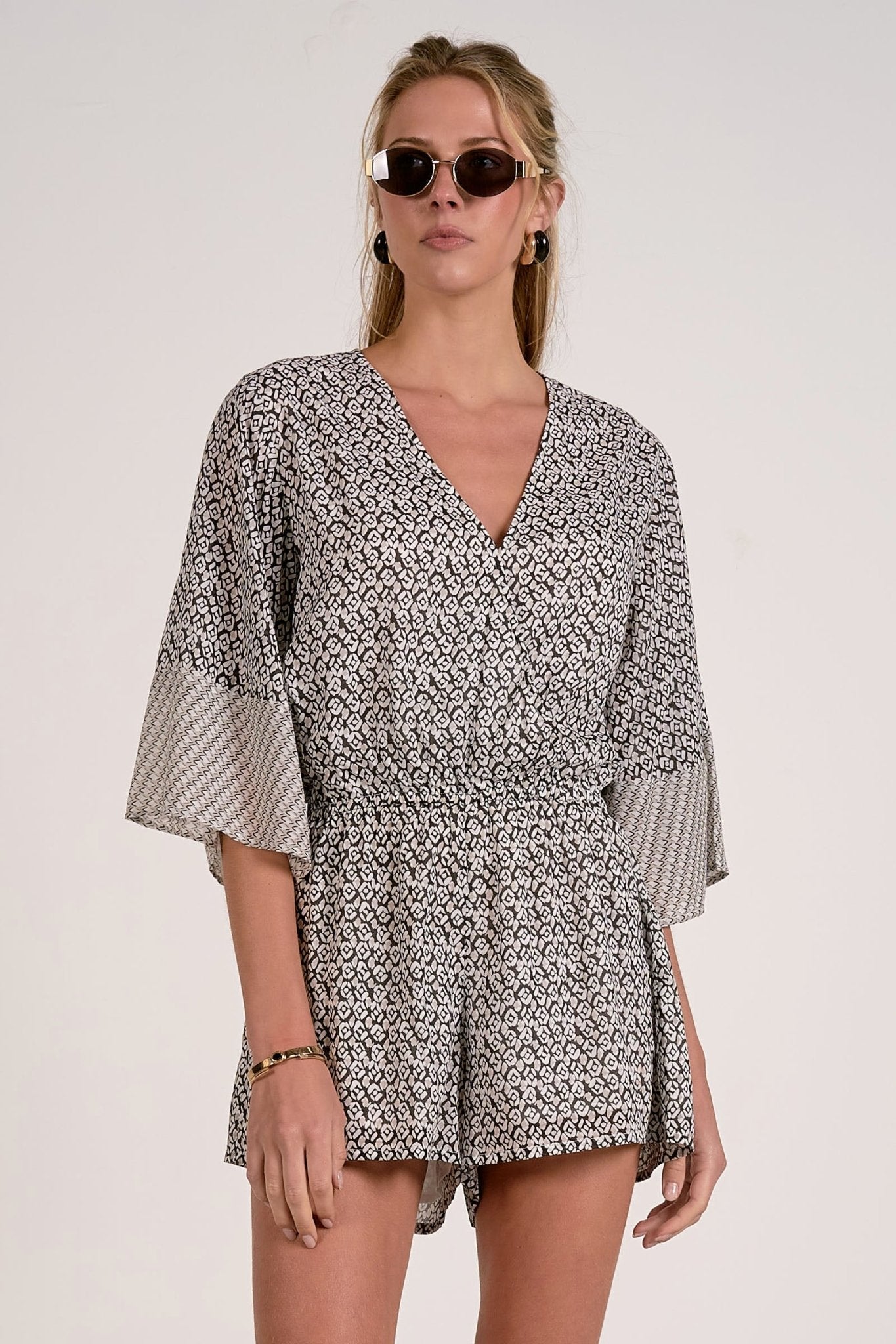 Rose & Lee Co Jessica Romper, Black Zina Romper