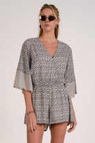 Rose & Lee Co Jessica Romper, Black Zina Romper