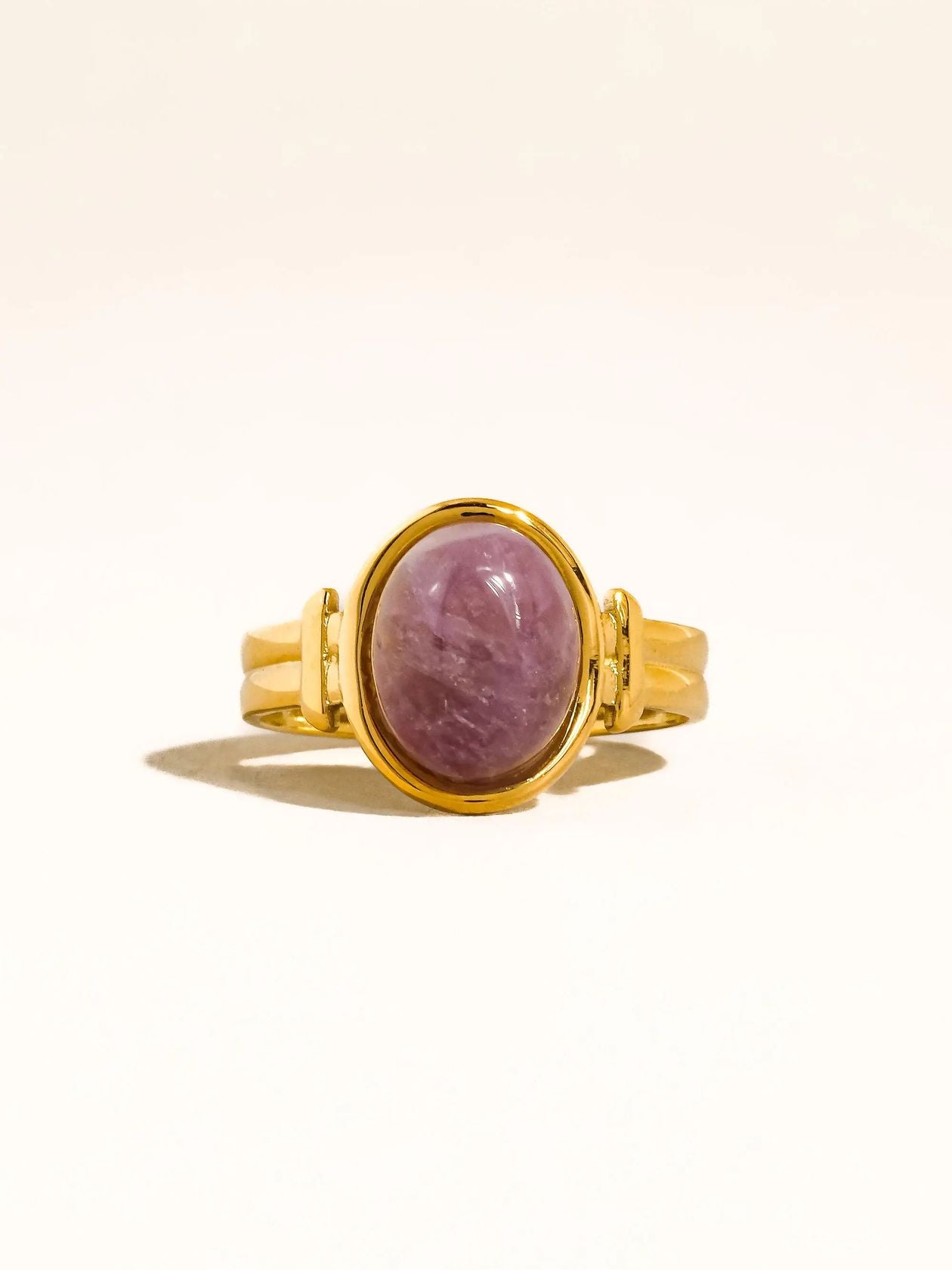 Rose & Lee Co Jett Stone Ring, 18k Gold Rings