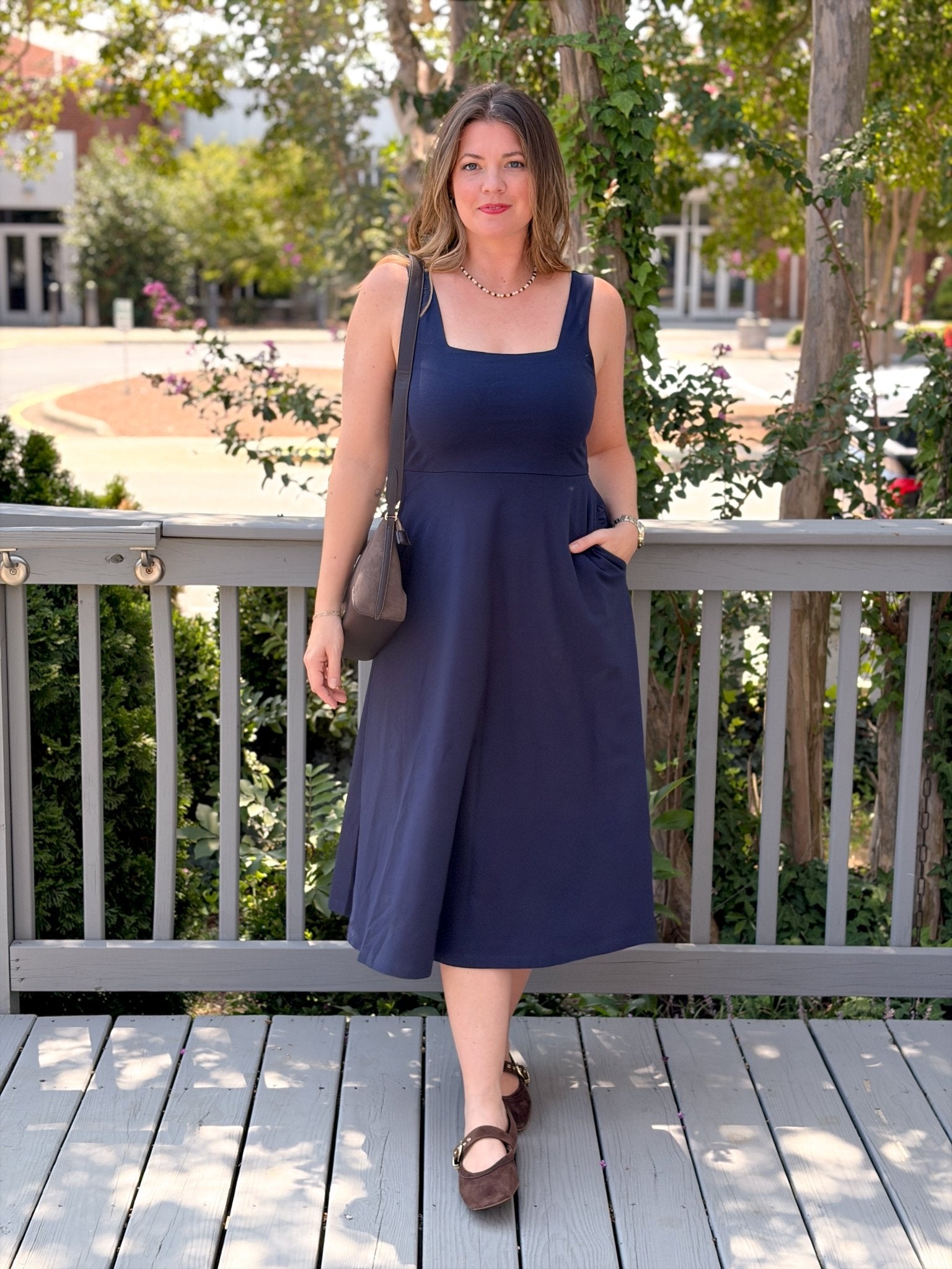 Rose & Lee Co Jewel Dress, Navy by Pact Casual Dresses