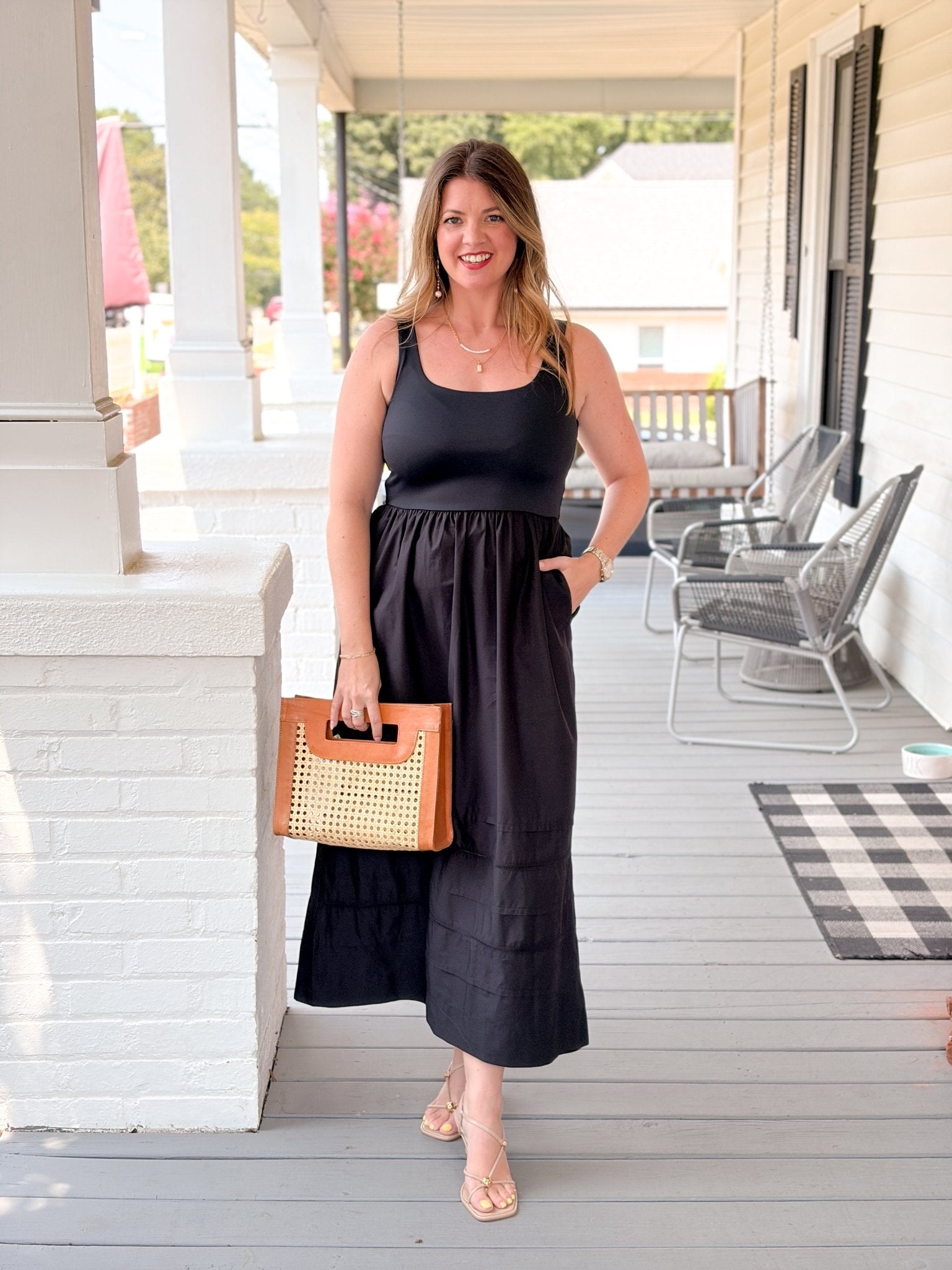 Rose & Lee Co Johanna Dress, Black by Z Supply Casual Dresses