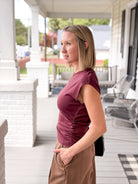 Rose & Lee Co Joni Top, Port Royale by Michael Stars short sleeve