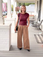Rose & Lee Co Joni Top, Port Royale by Michael Stars short sleeve