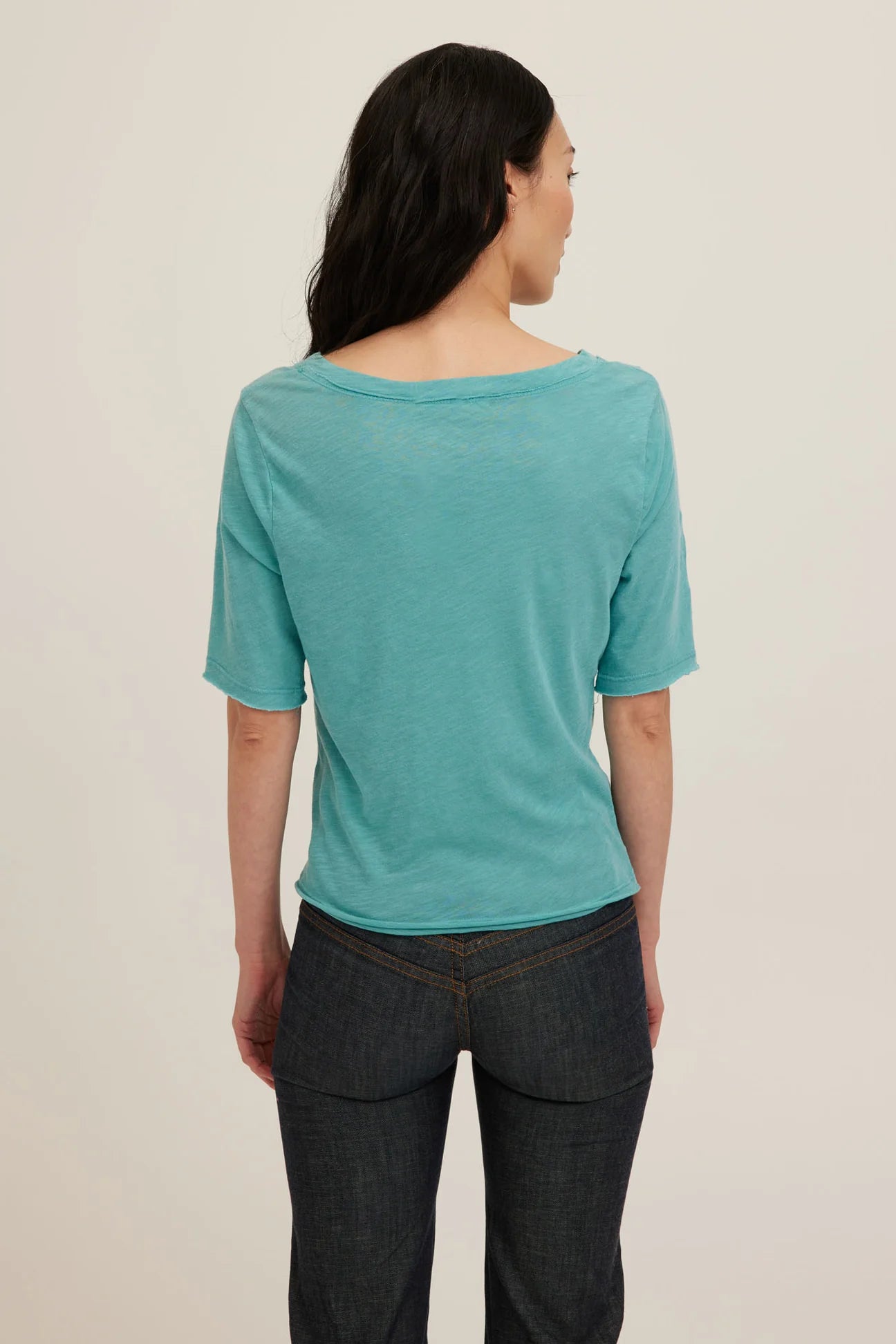 Rose & Lee Co Jude Top, Island Teal by Project Social T short sleeve
