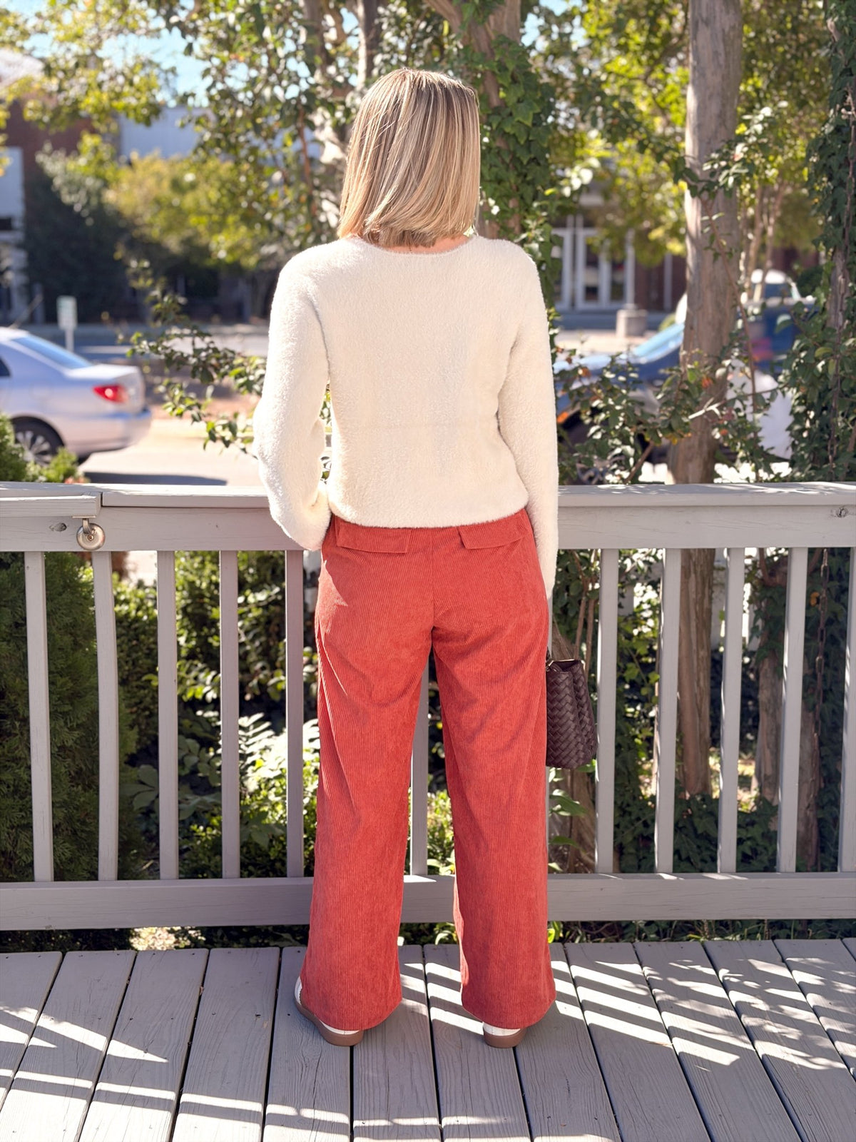 Rose & Lee Co Judy Pants, Orange Rust Pants