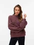 plum colored sweater