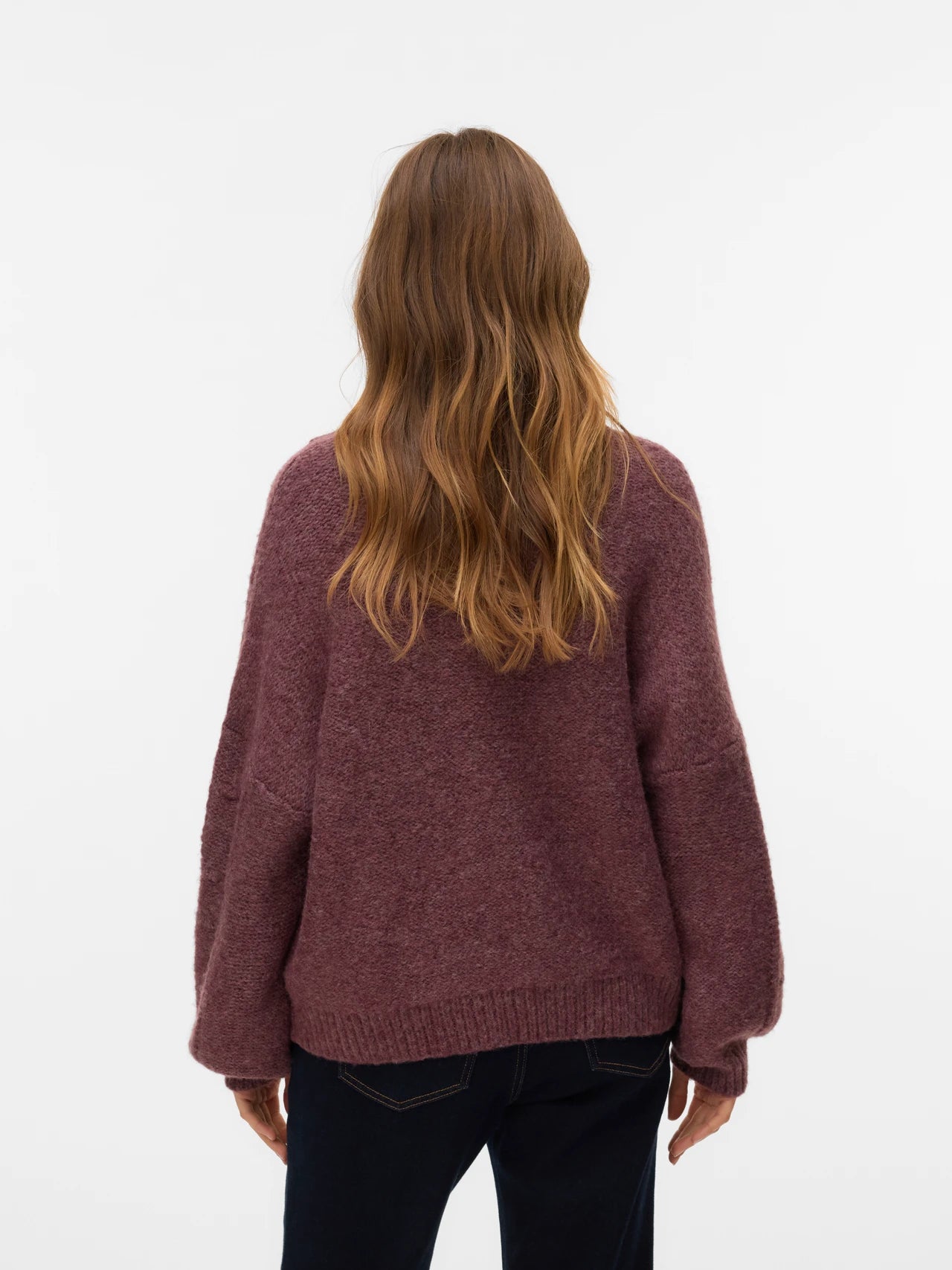 plum colored sweater