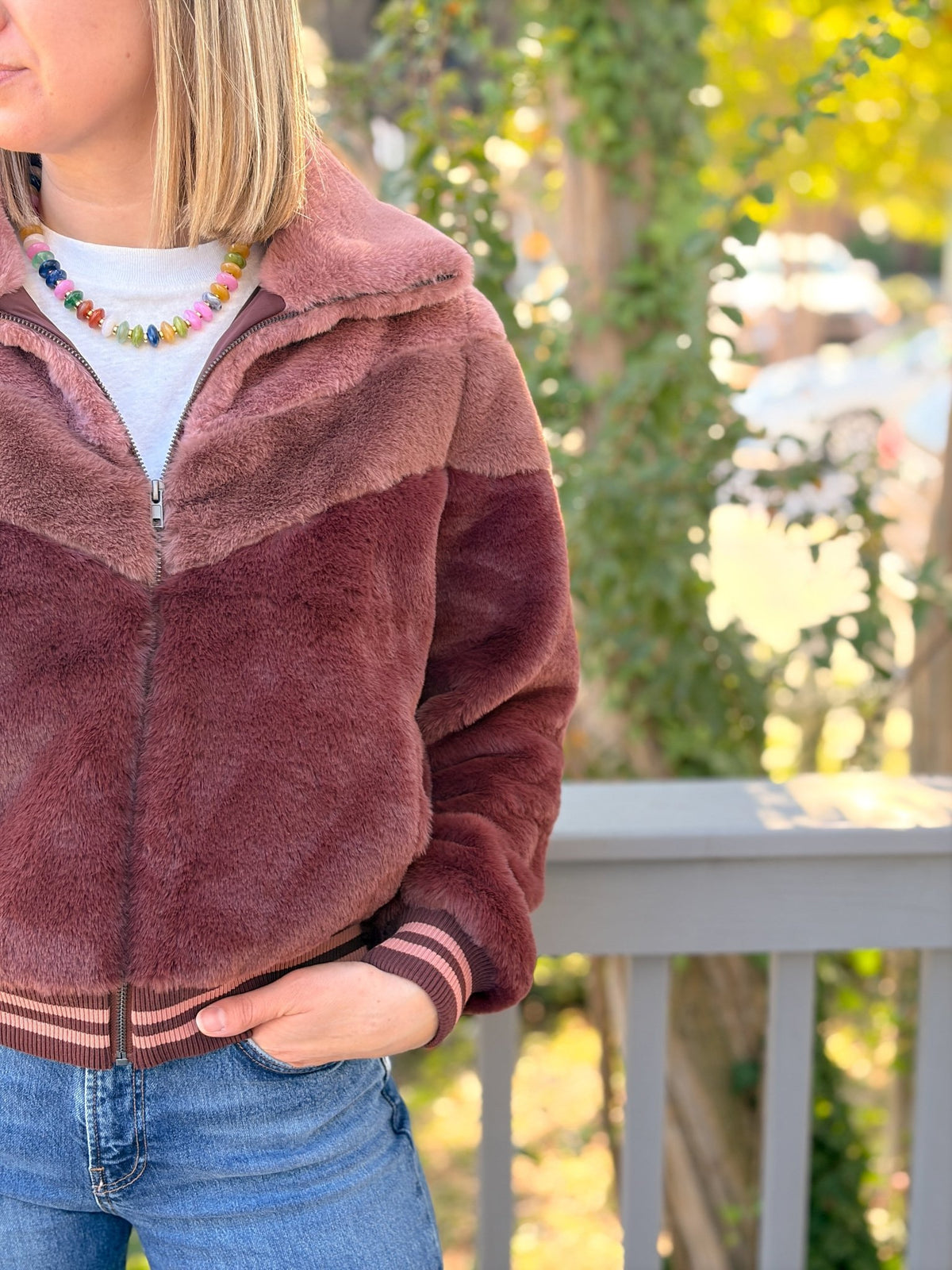 Rose & Lee Co Kaira Jacket, Garnet Jackets
