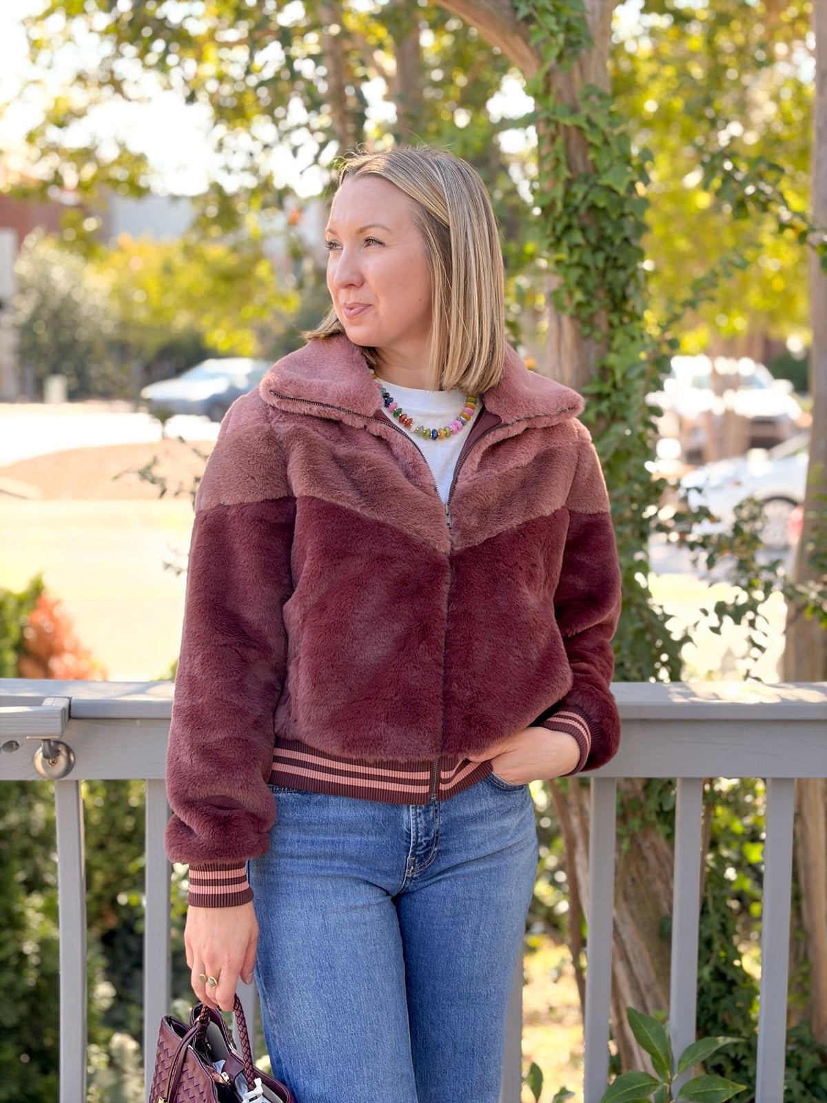 Rose & Lee Co Kaira Jacket, Garnet Jackets