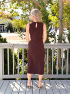 Rose & Lee Co Keilani Dress, Dark Brown Work Dress