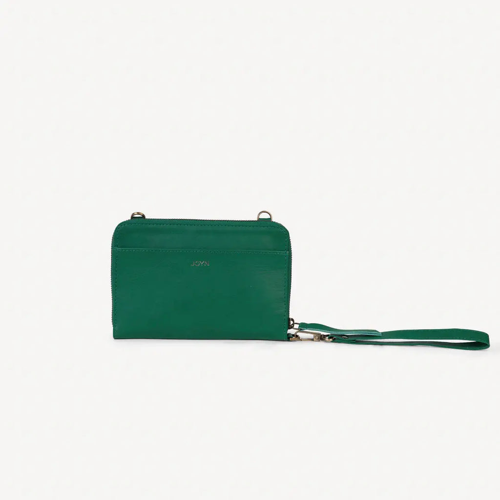 kelly green crossbody wallet apex ethical boutique
