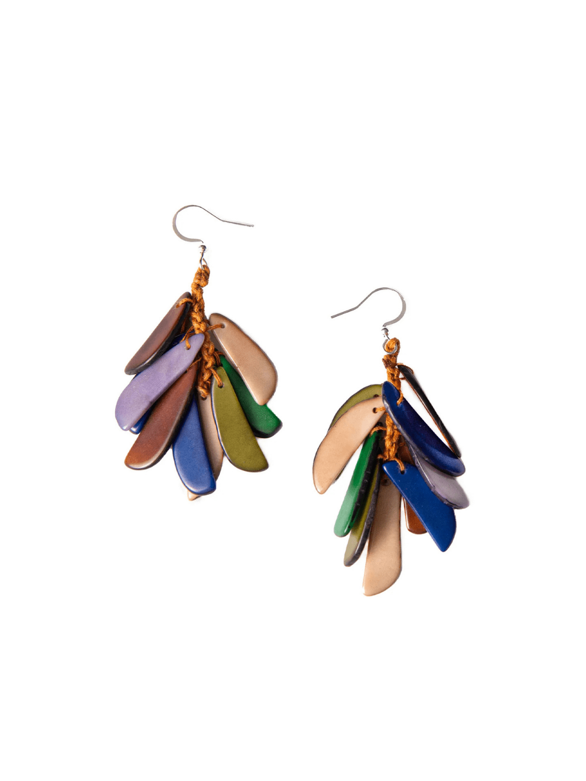 Rose & Lee Co Kendra Earrings, Royal Blue/Lavender Combo Earrings