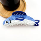 Blue Sardine Fish Claw Clip