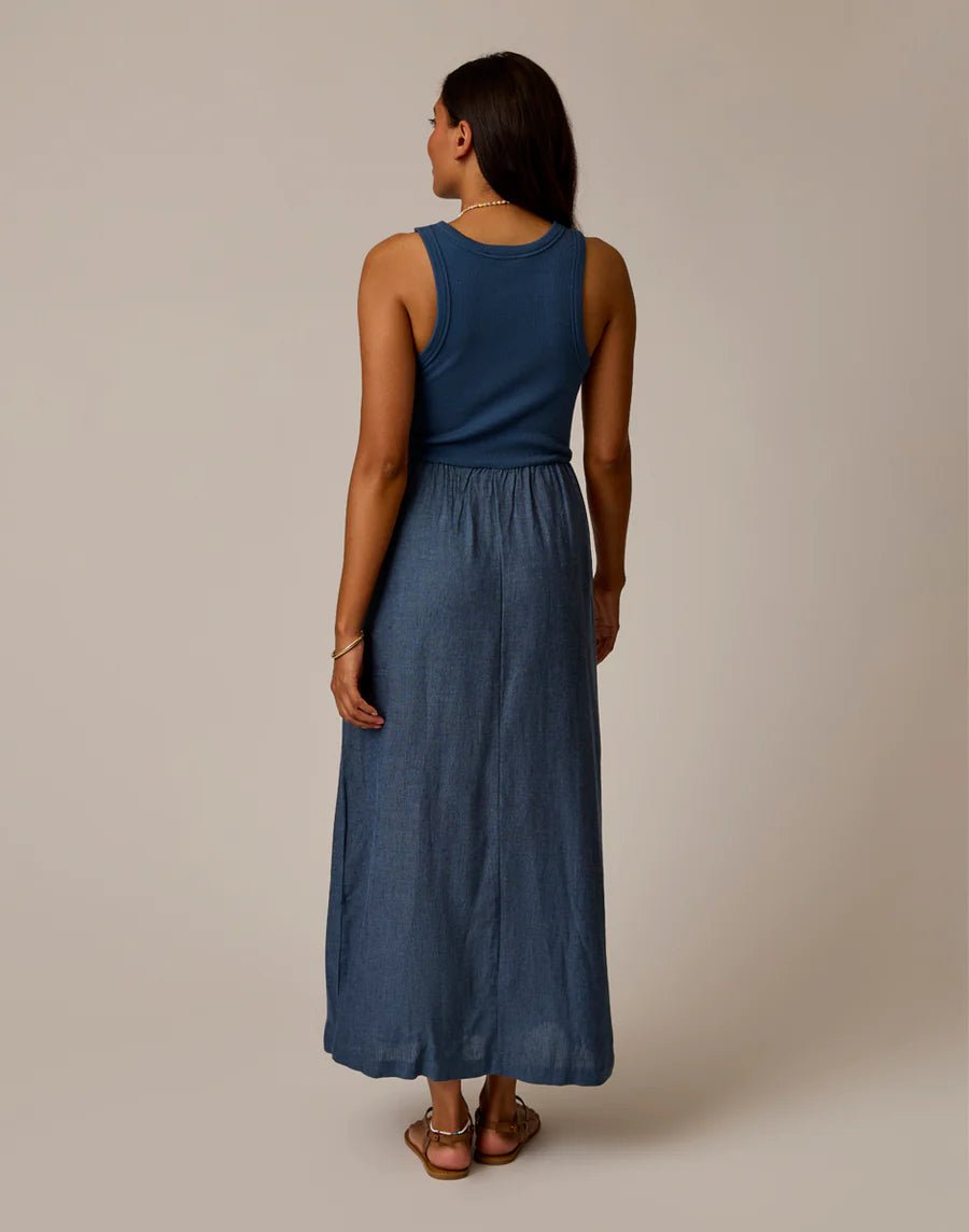 Rose & Lee Co Lark Dress, Captain Chambray Casual Dresses