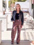 Black Faux Leather Zip Up Jacket