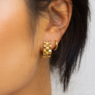 Gold Link Earrings