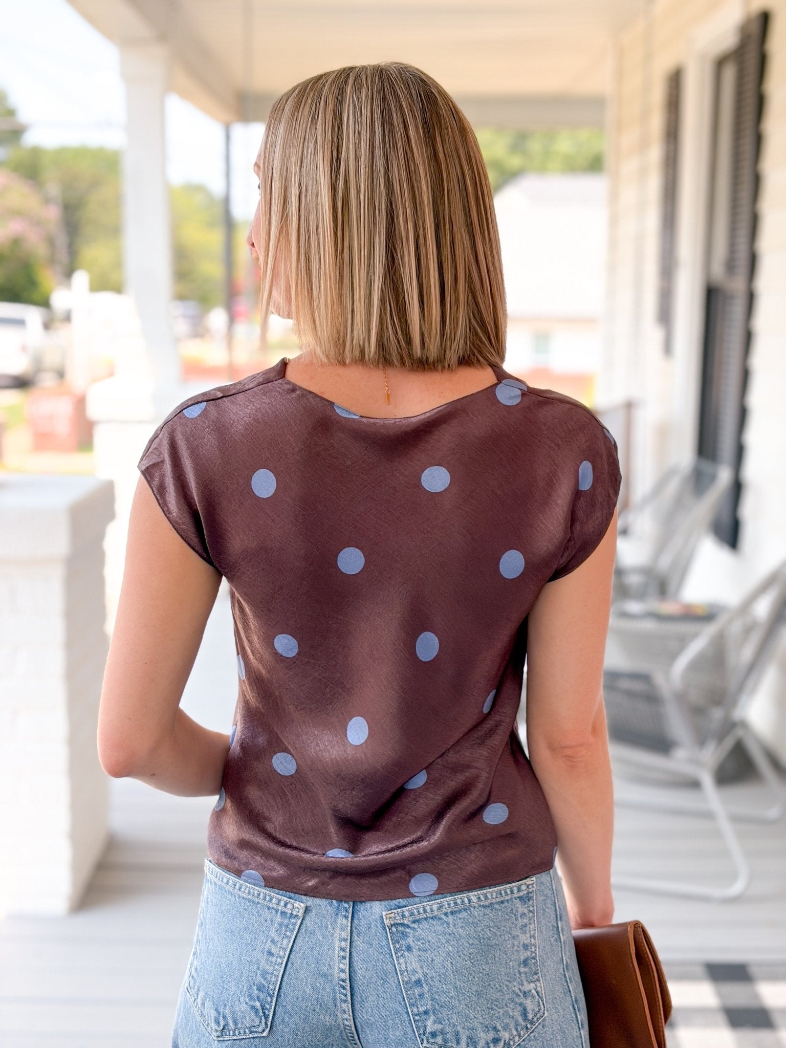 Rose & Lee Co Lila Top, Chocolate Work Tops