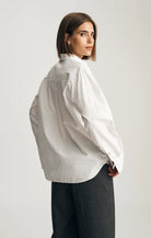 Lillie Top, Beige Stripe by Mavi Jeans Ethical Women's Boutique Apex NC