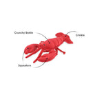 Rose & Lee Co Dog Toy, Lemmy The Lobster Pets