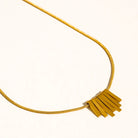 Rose & Lee Co Lorraine Bar Necklace, 18k Gold Necklaces