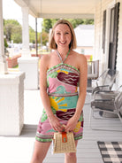 Rose & Lee Co Isla Dress, Green Multi Event Dress