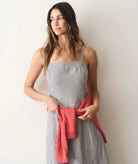 Rose & Lee Co Lucia Dress, Navy/Cream Stripe by Marine Layer Casual Dresses