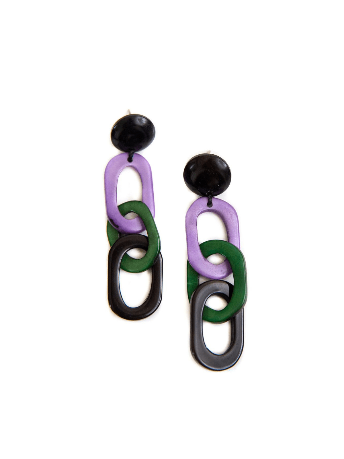 Rose & Lee Co Luciana Earrings, Lavender Combo Earrings