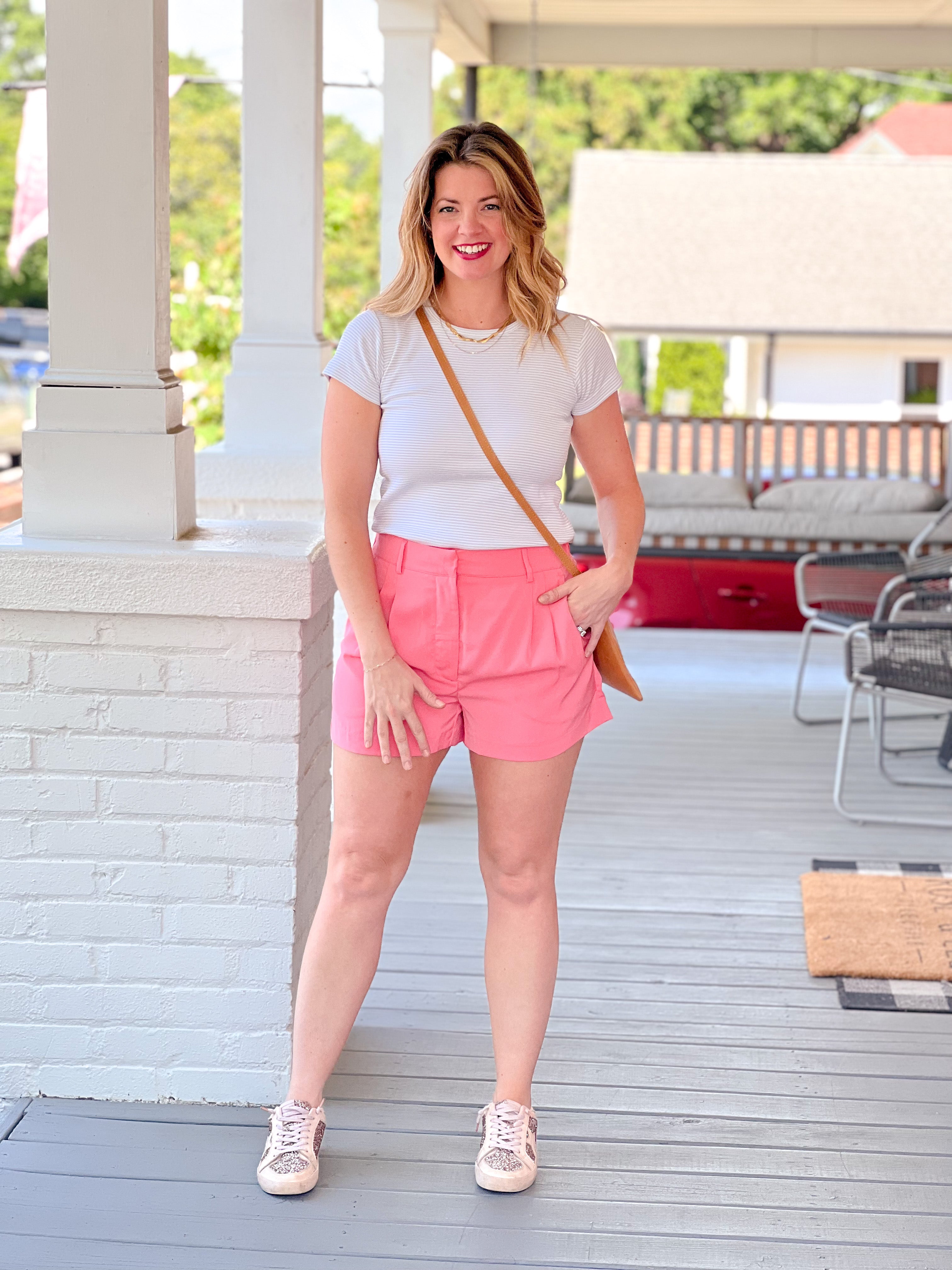 Lucy Shorts | Sunkist Coral | ROSE & LEE CO. – Rose & Lee Co