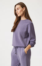 Purple Long Sleeve Crew Neck Sweatshirt