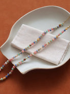 Rose & Lee Co Lyric Beaded Boho Necklace, 18k Gold Necklaces