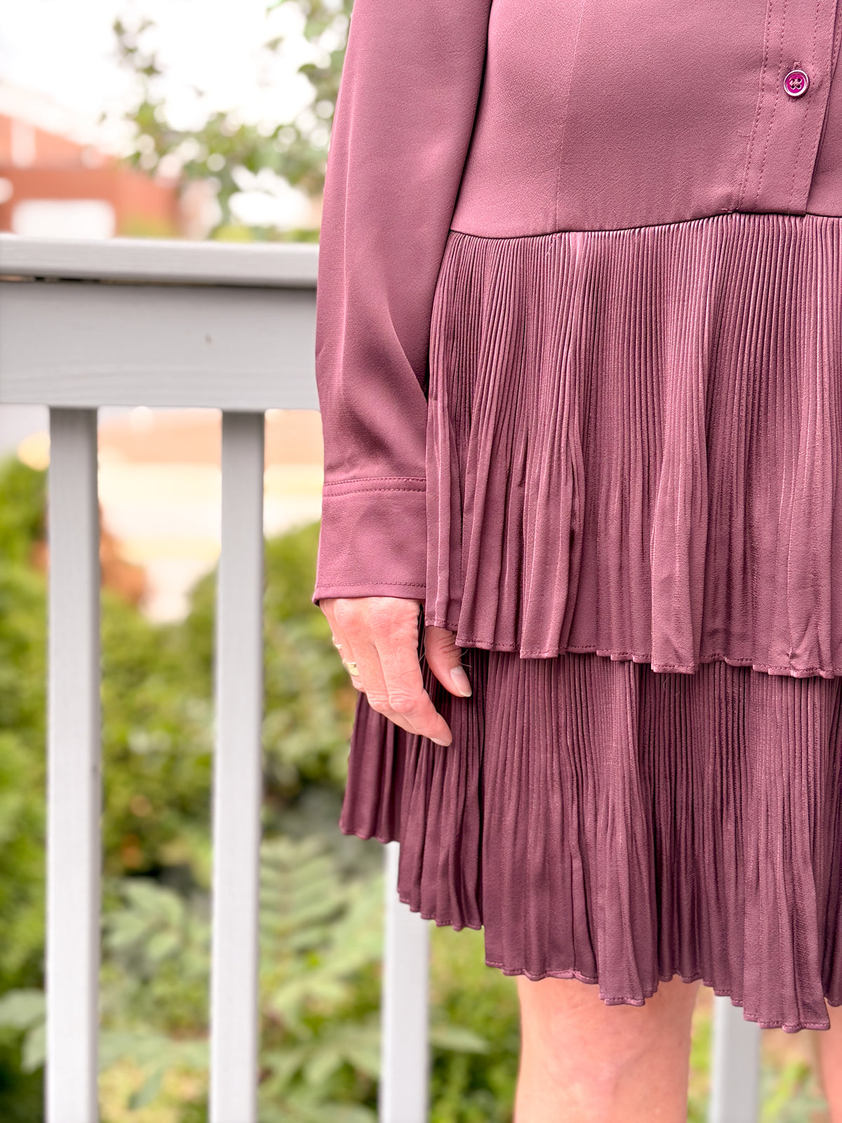 Rose & Lee Co Maeve Dress, Cherry Lacquer Work Dress
