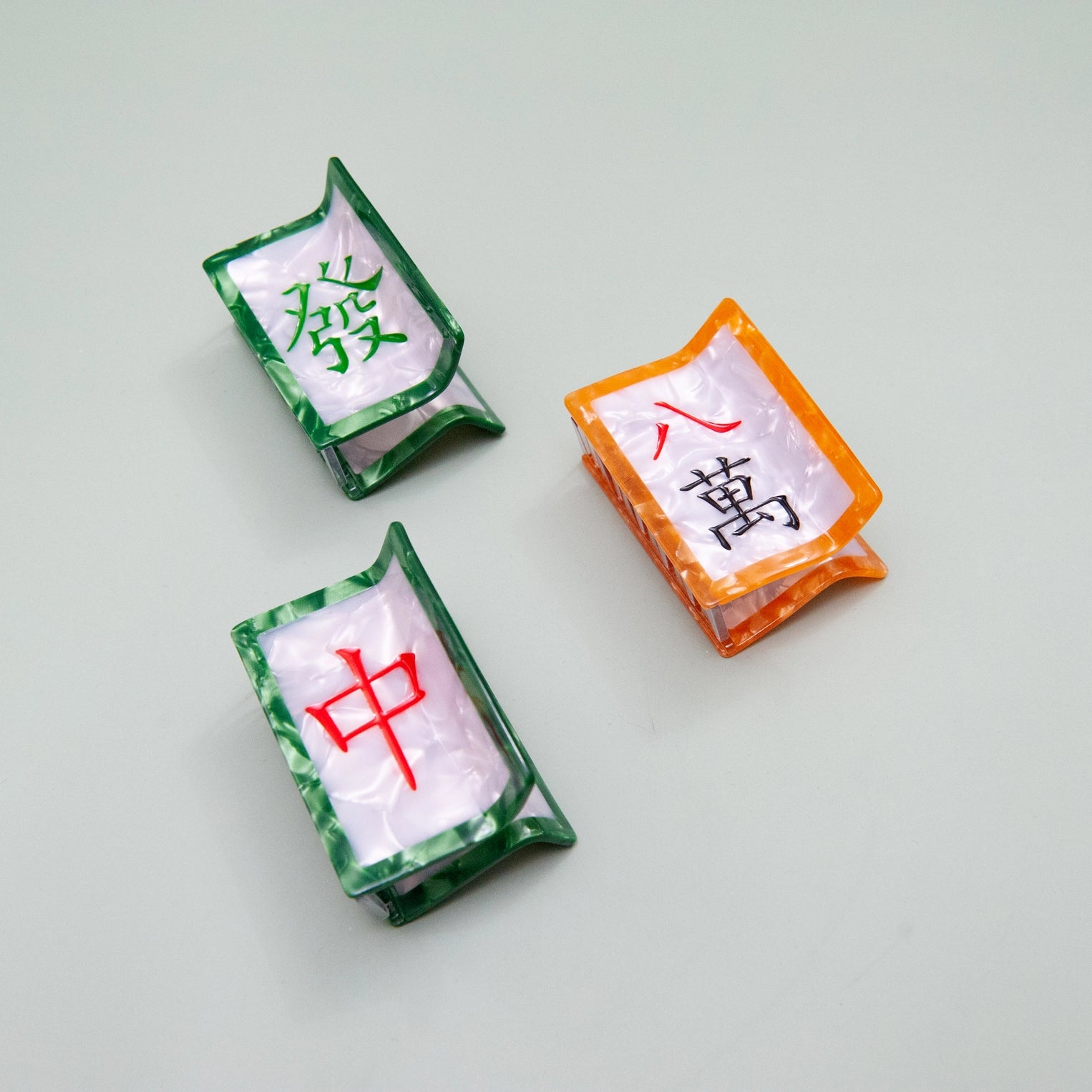 Assorted Mahjong Claw Clips