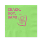 Rose & Lee Co Cocktail Napkin, Crack Dot Bam Mahjong Drinkware