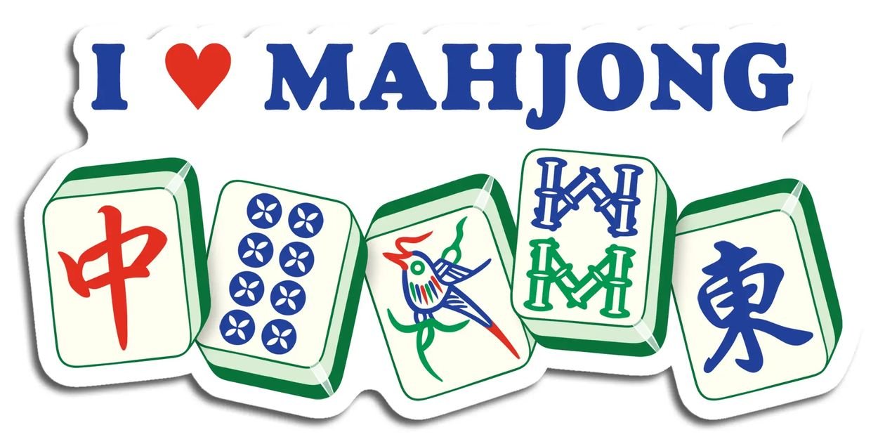 Rose & Lee Co I Heart Mahjong Sticker Stationary