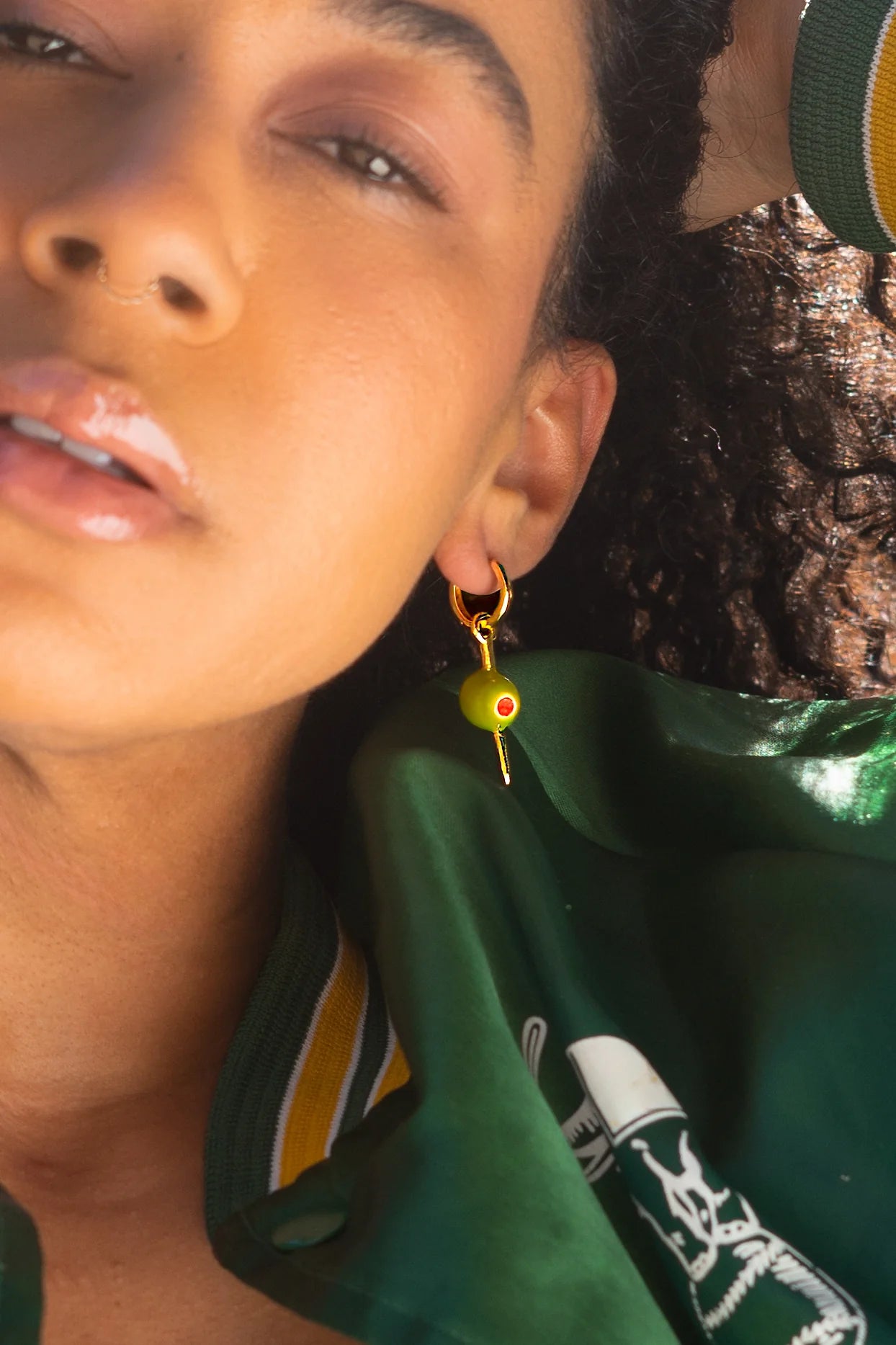 Martini Olive Earrings