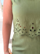 Rose & Lee Co Malaya Tank, Green Tanks