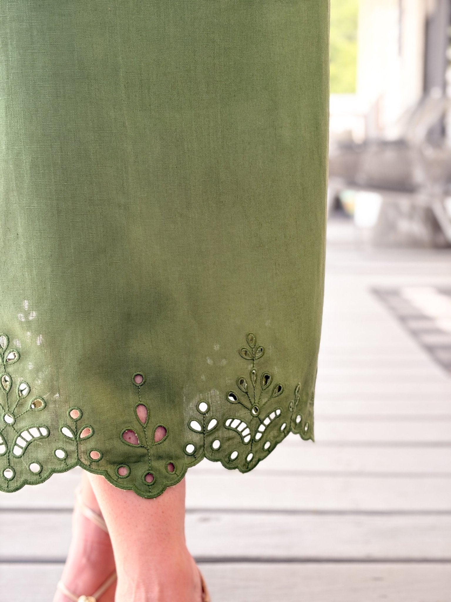 Rose & Lee Co Malaya Skirt, Green Skirts