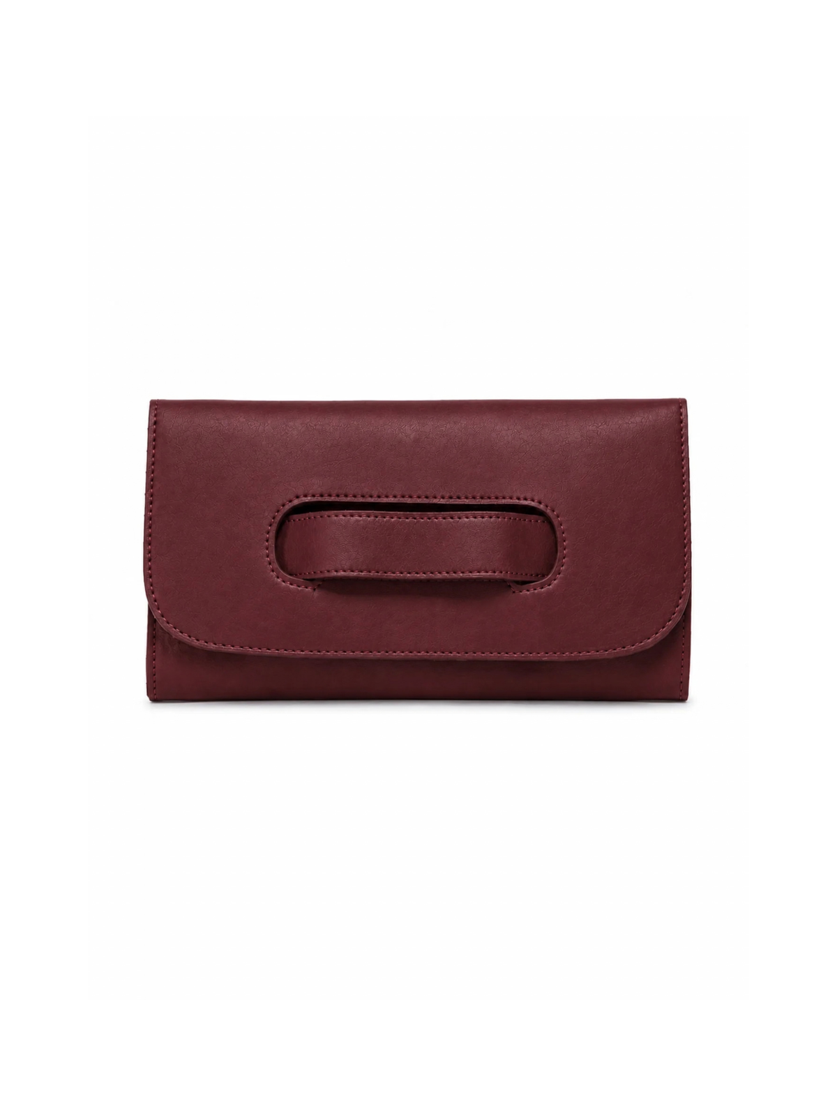 Rose & Lee Co Mare Handle Clutch, Wine BAGS