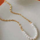 Rose & Lee Co Margaux Pearl Necklace, 18k Gold Necklaces