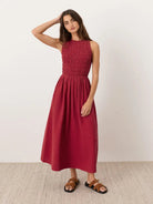 Rose & Lee Co Maria Dress, Poppy Red Casual Dresses