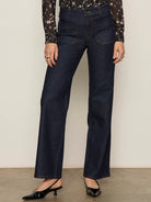 Dark Denim Straight Leg Jeans