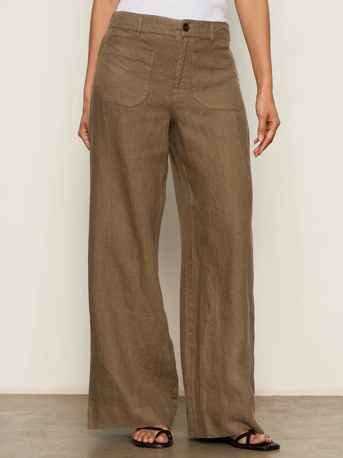 Rose & Lee Co The Marine Linen Pants, Timber by Sanctuary Pants