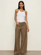 Rose & Lee Co The Marine Linen Pants, Timber by Sanctuary Pants
