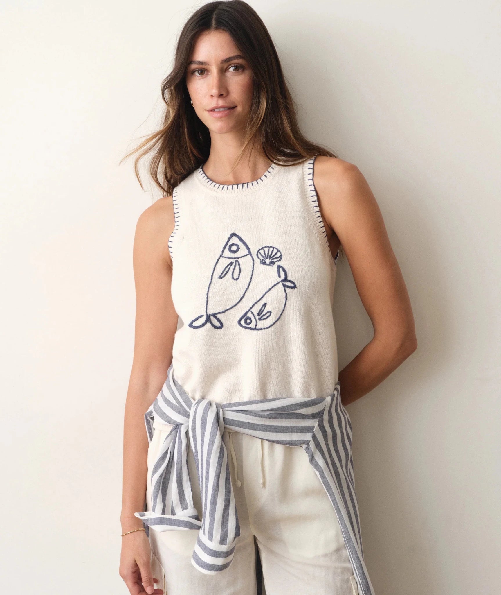 Rose & Lee Co Marisol Sweater Tank, Pescare by Marine Layer Tanks