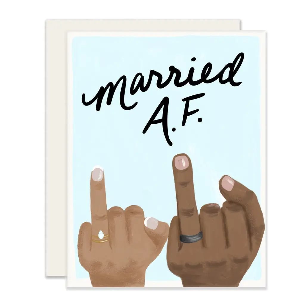 Rose & Lee Co Married AF Card Stationery